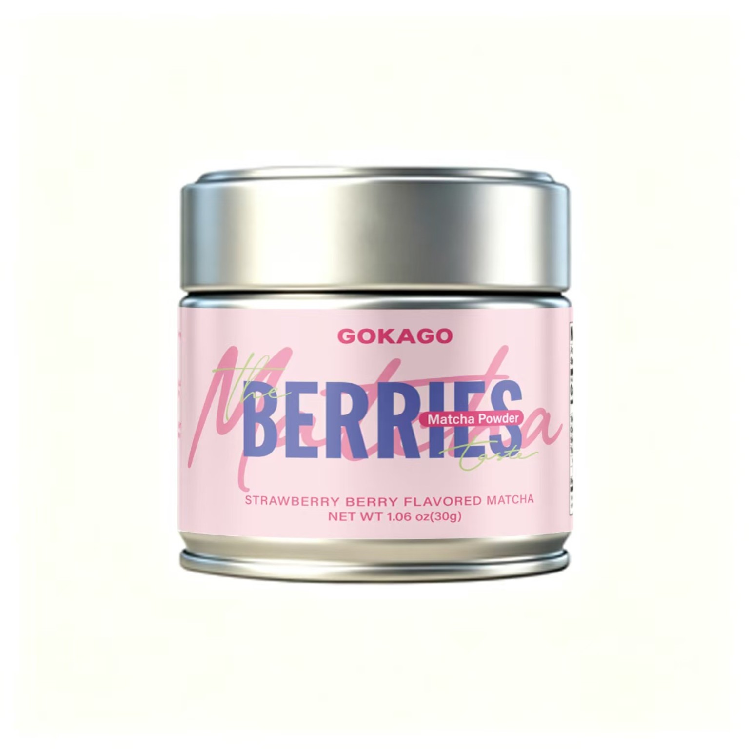 Original GOKAGO Strawberry Berry Flavored Matcha Powder 30g product package
